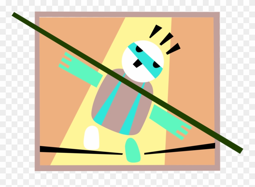 Vector Illustration Of Big Top Circus Highwire Tightrope Clipart