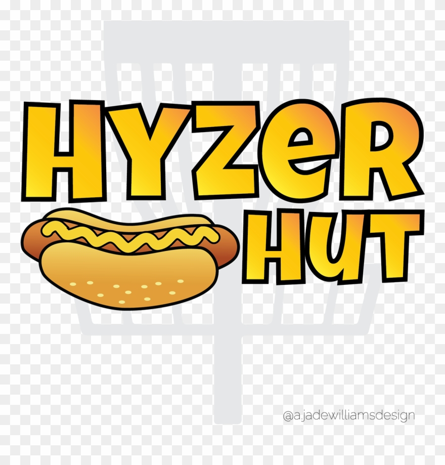 Mock Up And Sample Logo For Hyzer Hut Hot Dogs Clipart