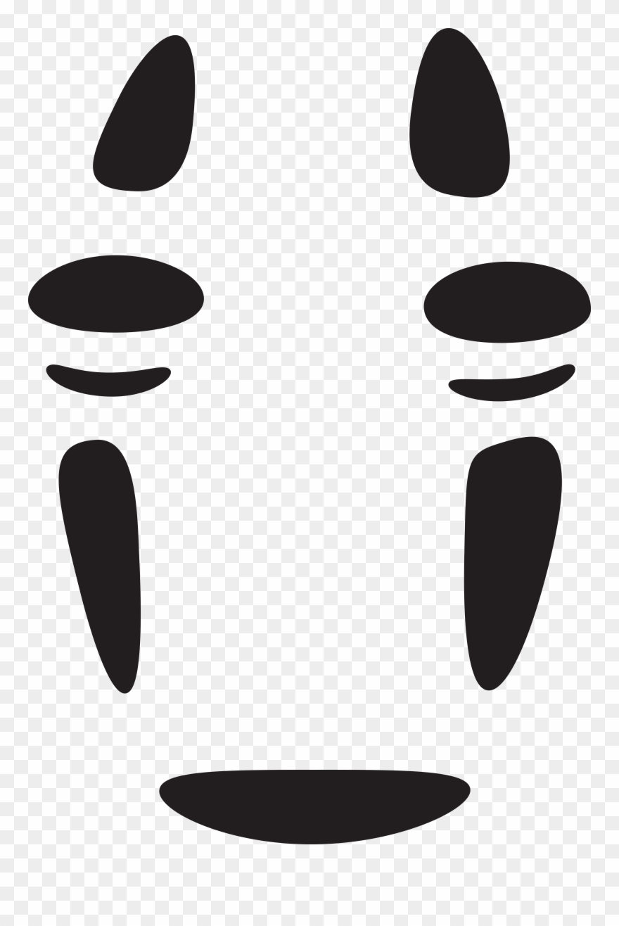 Spirited Away No Face Transparent - Studio Ghibli Ghibli Black And White Clipart