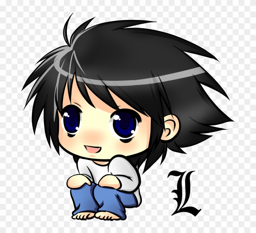 Clipart Hd Clipartfox - Anime Death Note L Chibi - Png Download