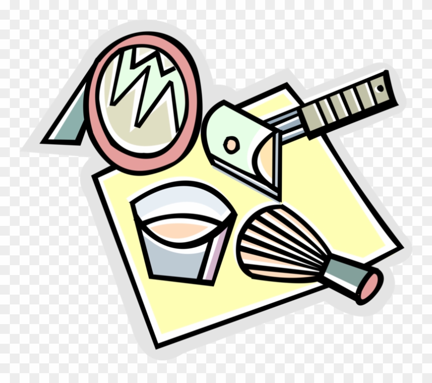 Vector Illustration Of Personal Grooming Shaving Equipment Clipart