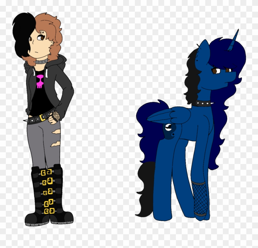 Piercing Clipart Coloured Hair - Hair - Png Download