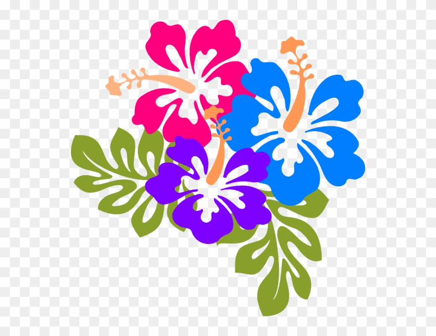 Hawaiian Flowers Clip Art - Png Download
