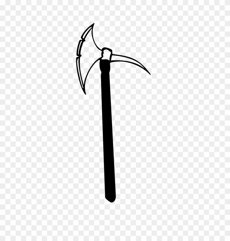 Medieval Danish Axe Decal Style Clipart