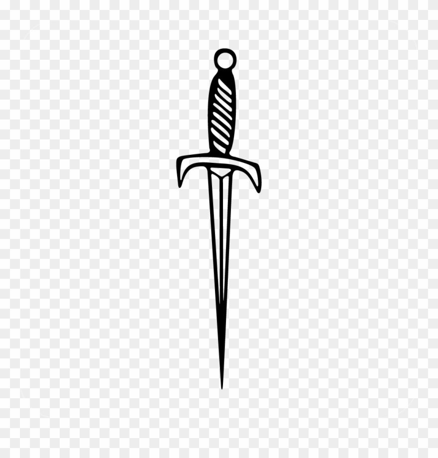 Medieval Dagger Decal Style - Dagger Decal Clipart
