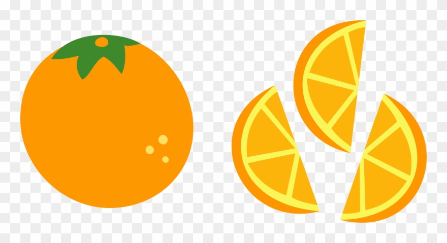 Vector Orange Citrus - Orange Slice Vector Png Clipart