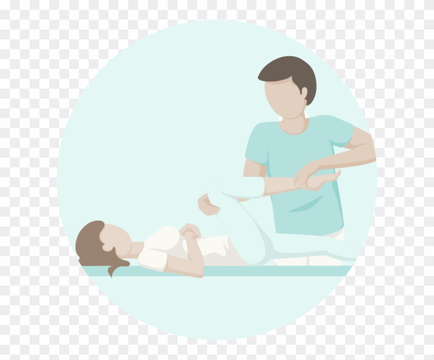 Sport Massage - Sitting Clipart