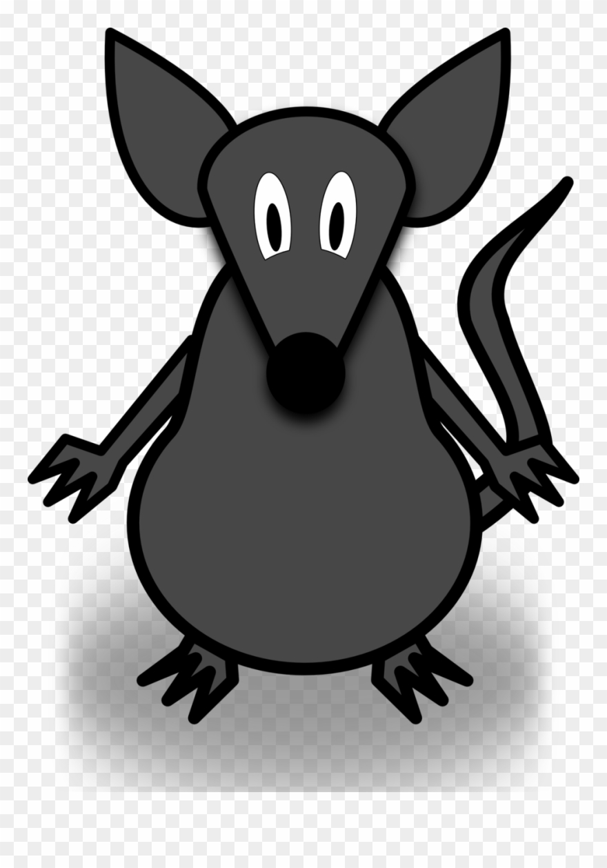 Mouse - Cartoon Mouse Wall Clock Clipart