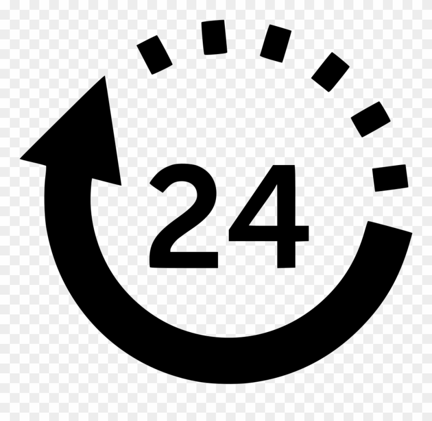 Delivery, Fast, Logistics, Stopwatch, Timer Icon - 24 Hours Icon Png Clipart