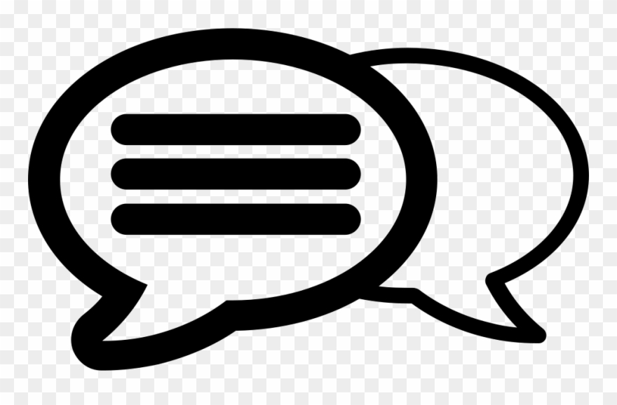Chat Balloon, Chat Bubble, Chatting, Comment, Communication - Text Bubbles Icon Png Clipart