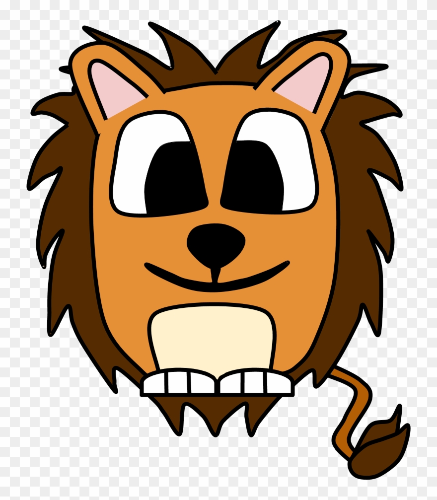 Lion, Big Eyes, Cartoon Animal - Lion Clipart