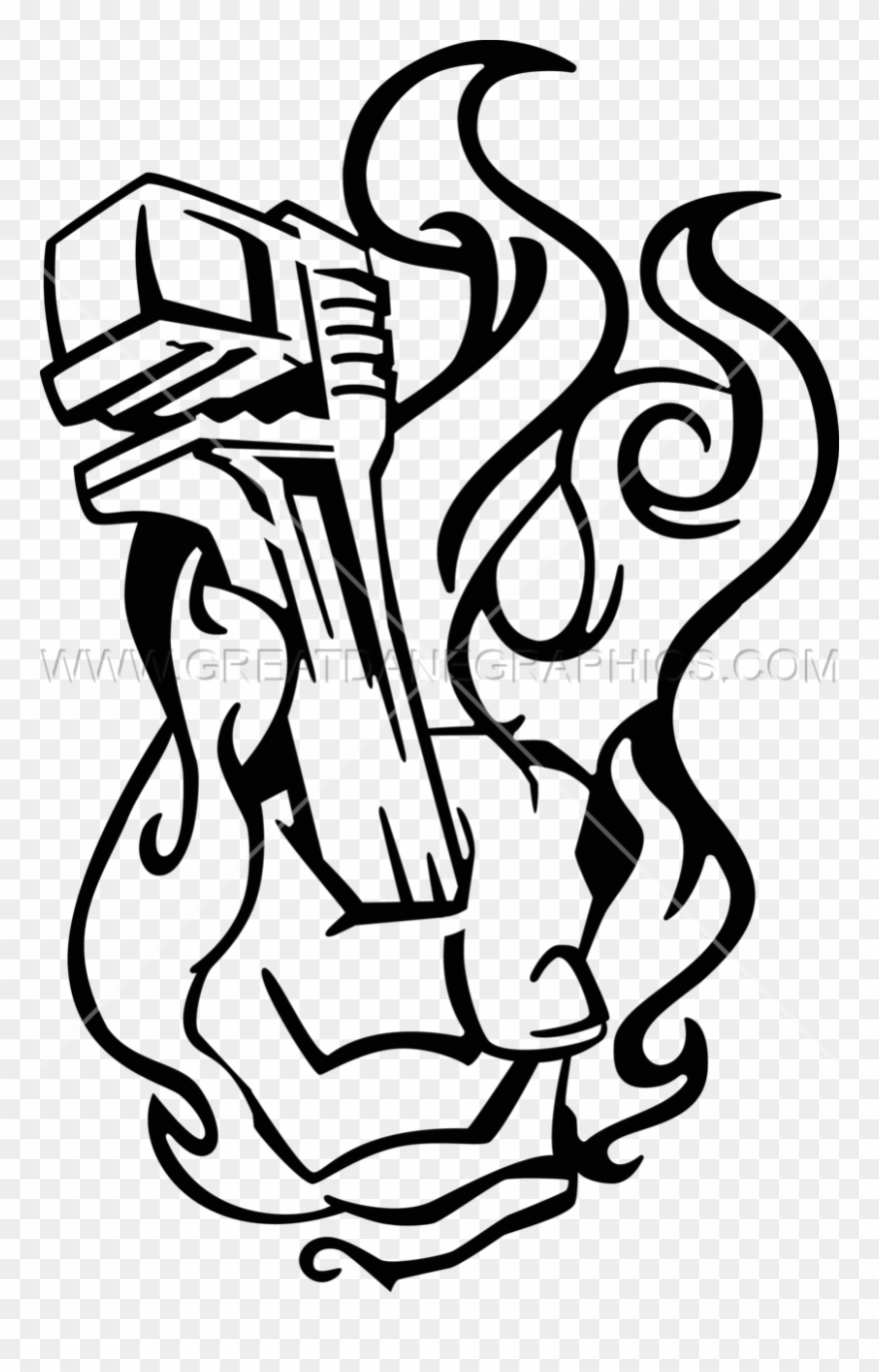 Pipe Wrench Drawing At Getdrawings - Wrench Art Clipart