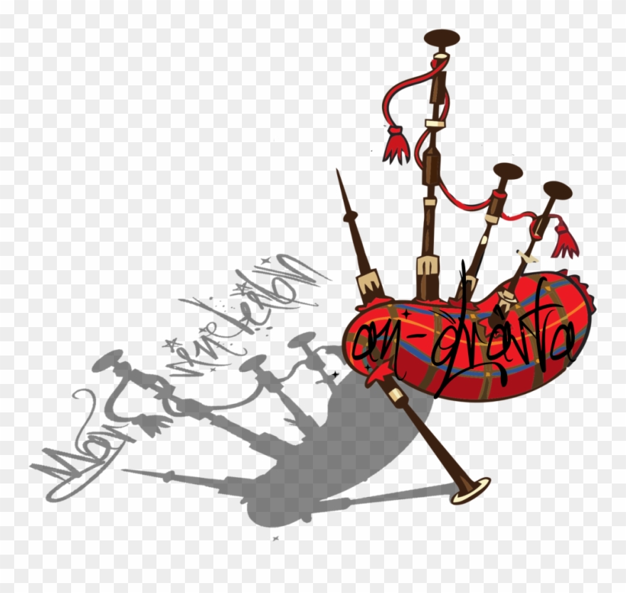 Logo Design By Kronikken For Bagpipe Artist - Cartoon Picture Of Bagpipes Clipart