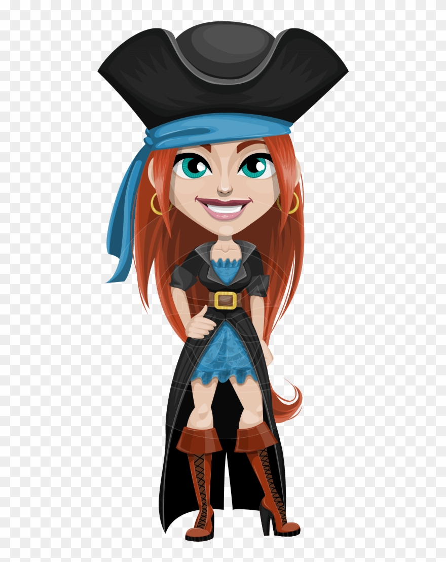 Brianna The Fearless - Woman Pirate Cartoon Clipart