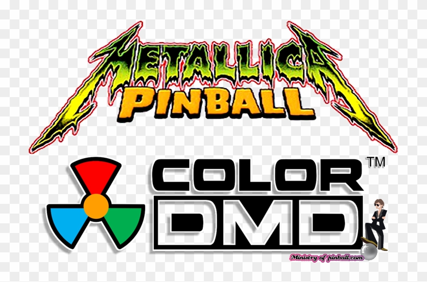 Metallica Colordmd - Metallica Pinball Logo Clipart