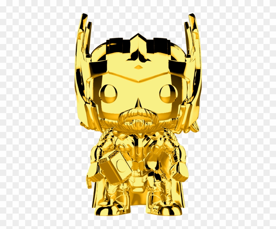 Marvel Studios The First Ten Years Thor Gold Chrome - Funko Pop Thor Gold Chrome Clipart