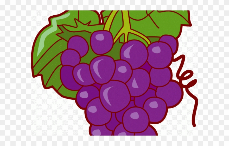 Grapes Clipart Pop Art - Fruits And Vegetables Grapes Clip Art - Png Download