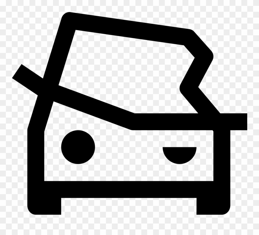 Crashed Car Icon Clipart