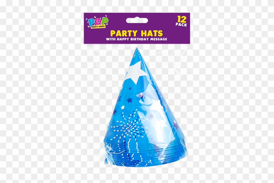 Hats - Decorated Blue - Birthday Clipart