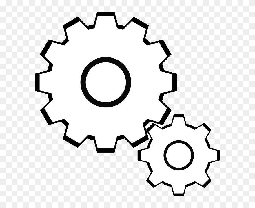 Tablero De Anuncios Con Temática De Película "up\ - Black And White Clipart Of Gear - Png Download