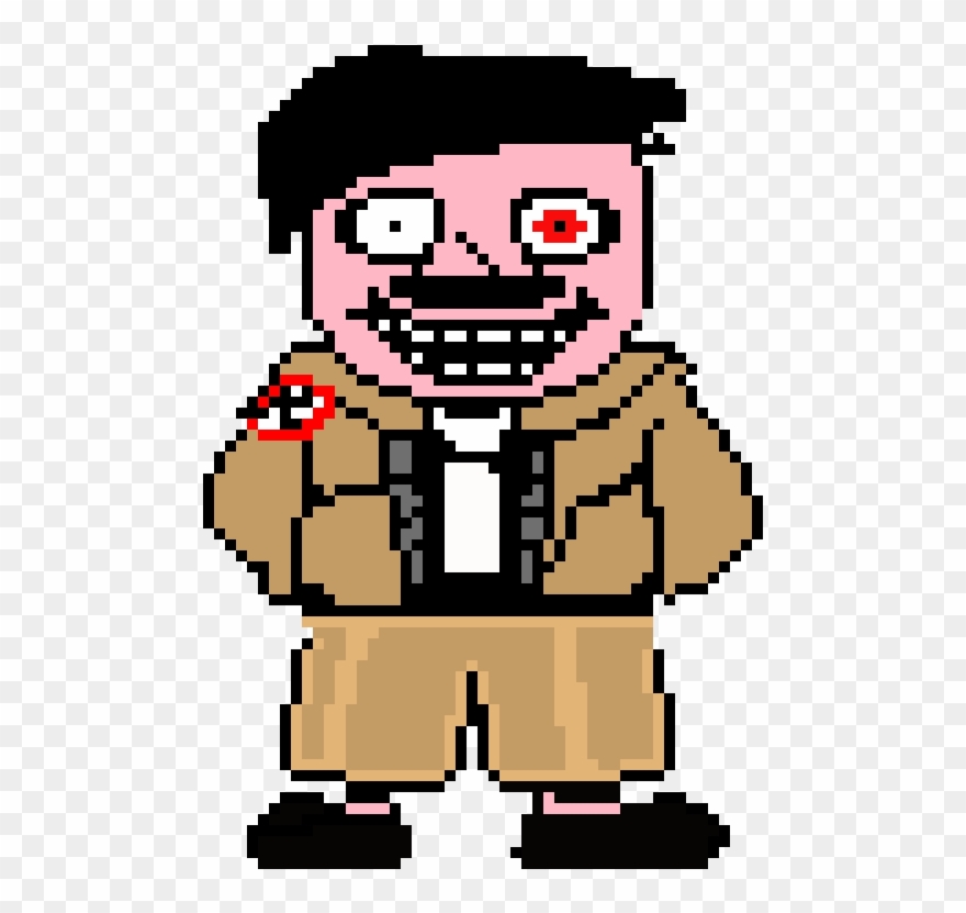 Minecraft Hitler Pixel Art