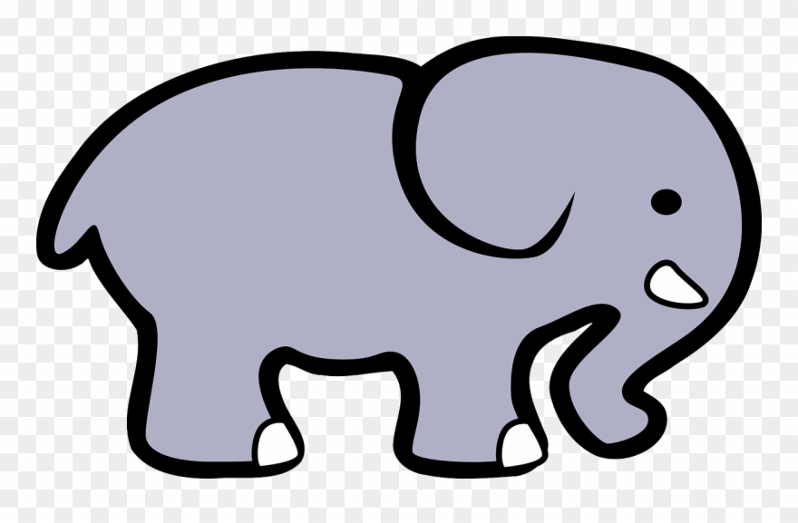 Elephant Face Template Printable - Elephant Clip Art - Png Download