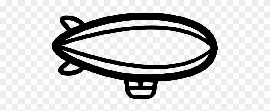 Zeppelin Rubber Stamp Clipart