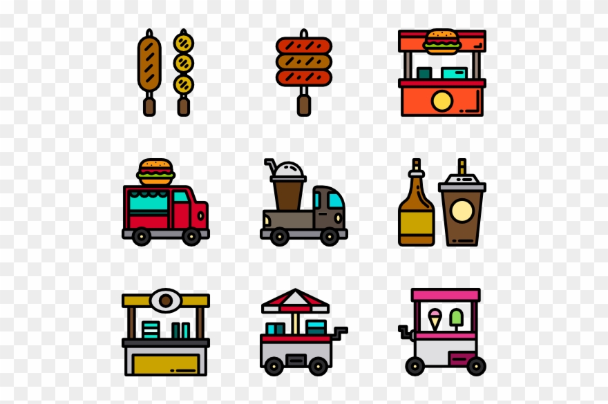 Street Food - Electric Vector Icon Png Clipart