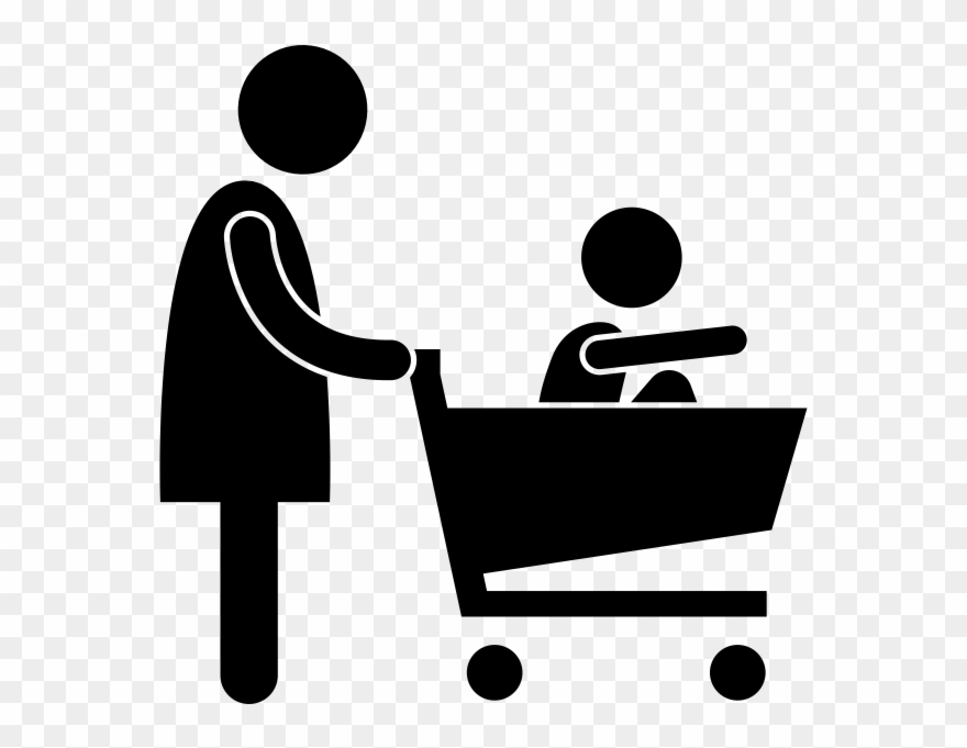 Shopping Rubber Stamp Clipart