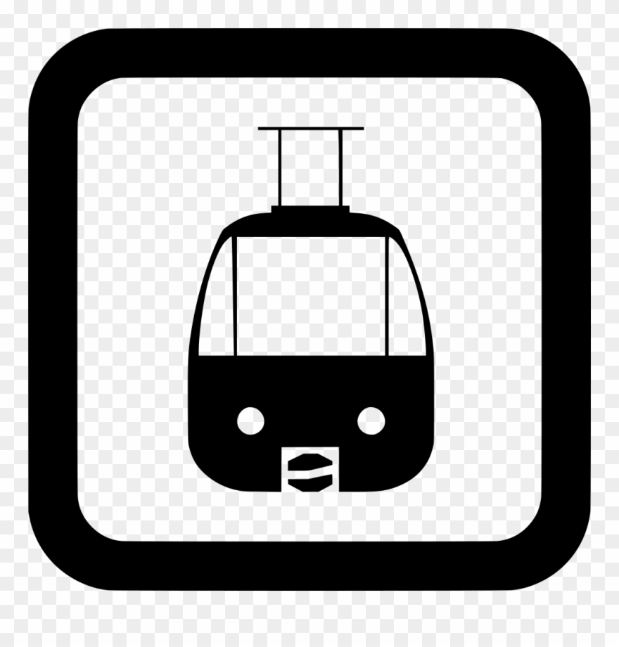 Info - Tram Sign Clipart