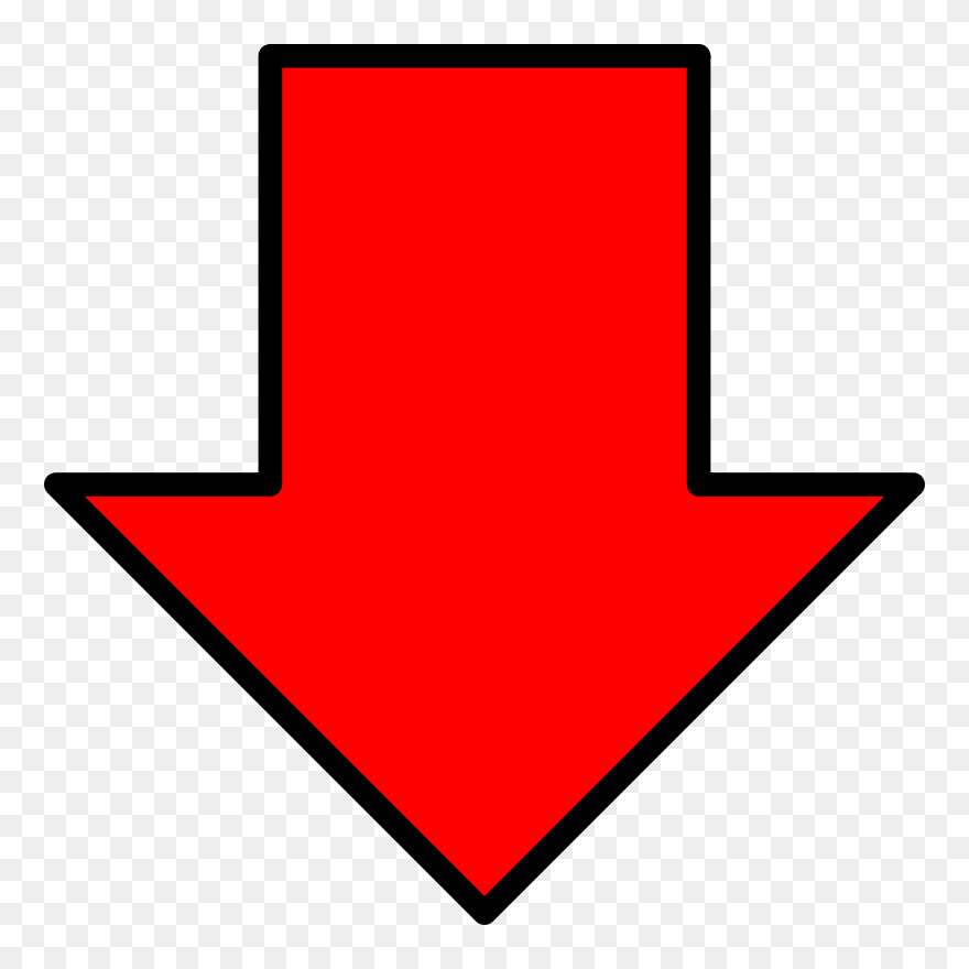 Red Arrow Image 16, Buy Clip Art - Clip Art Arrow Down - Png Download