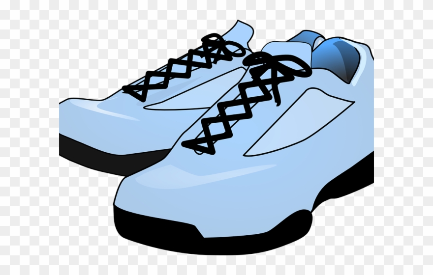 Image Black And White Download Clipart Tennis Shoes - Pink Shoes Clip Art - Png Download