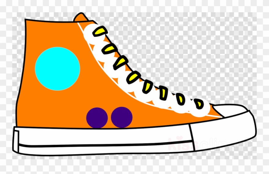 Shoes Vector Clipart Sports Shoes Converse - Green Converse High Top Sneaker Clipart - Png Download