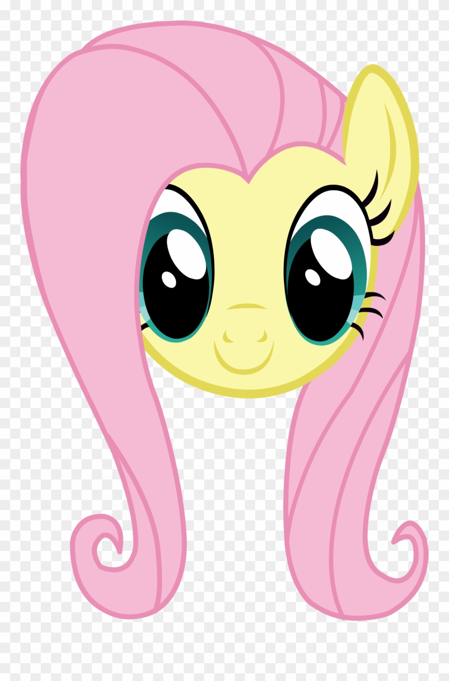 Banner Library Library Mlp Fluttershy Headshot Normal - My Little Pony Fluttershy Head Clipart