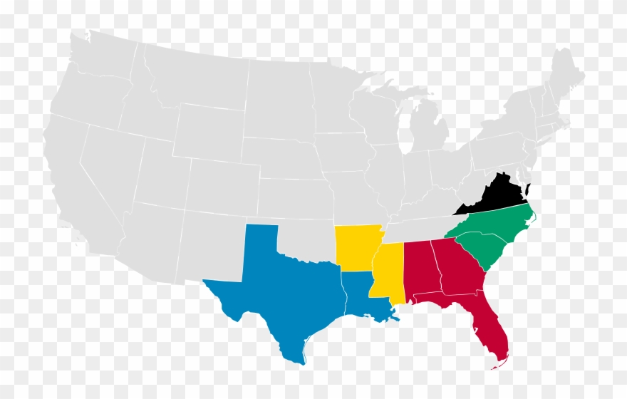 In 1866 At Stage 2, The States Were Grouped Into Five - Election Of 1892 Map Clipart