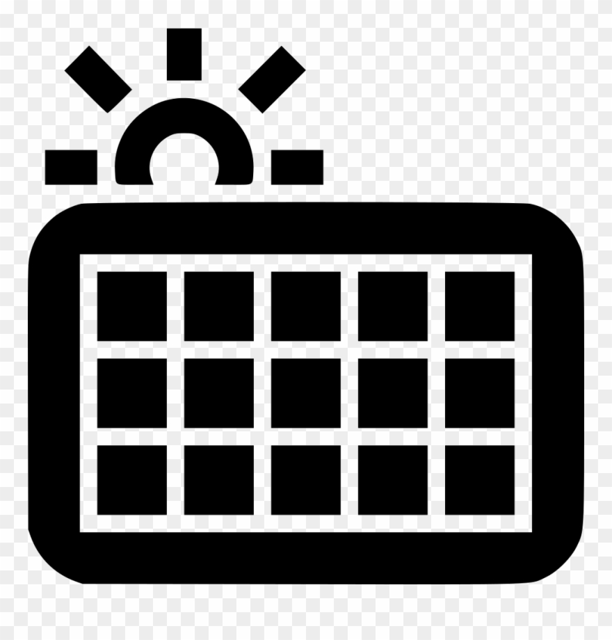 Png File - Solar Panel Icons Clipart