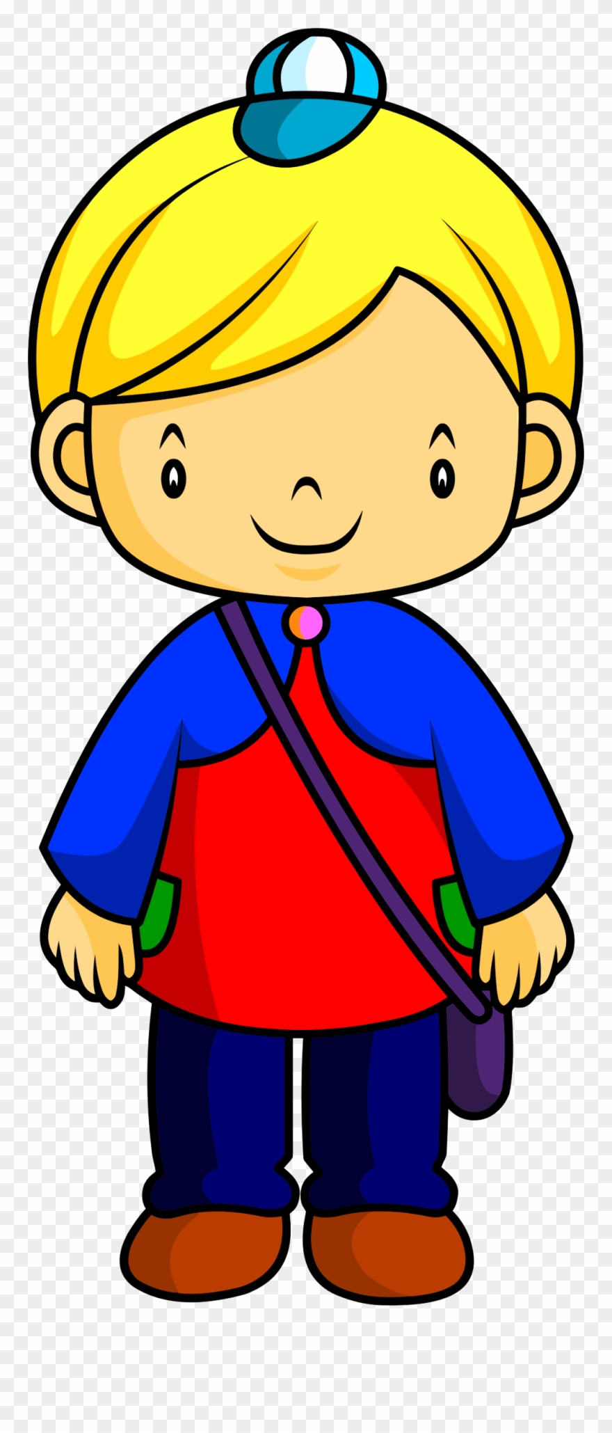 Big Image - Bambino Biondo Disegno Clipart