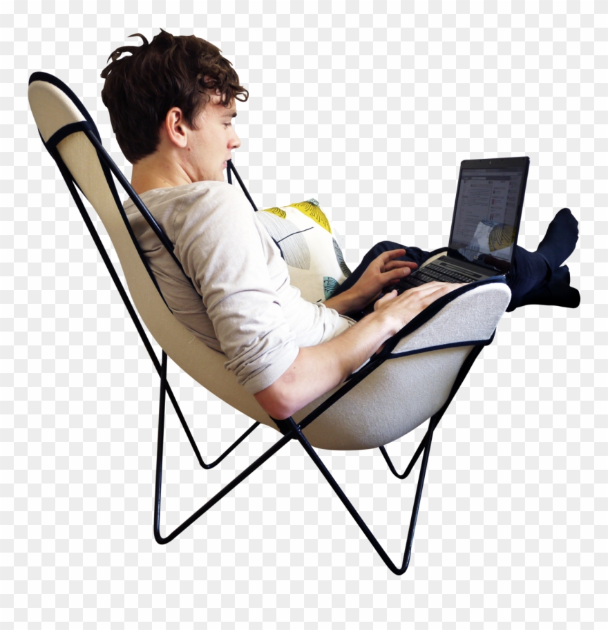 Person Sitting In Chair Png Svg Download - People Sitting On A Chair Png Clipart