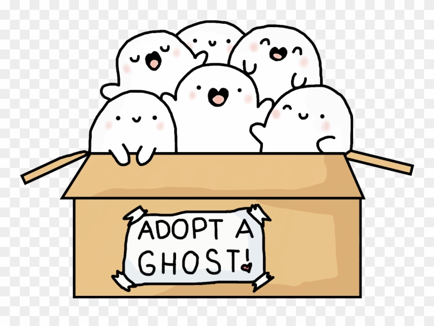 Report Abuse - Kawaii Adopt A Ghost Clipart
