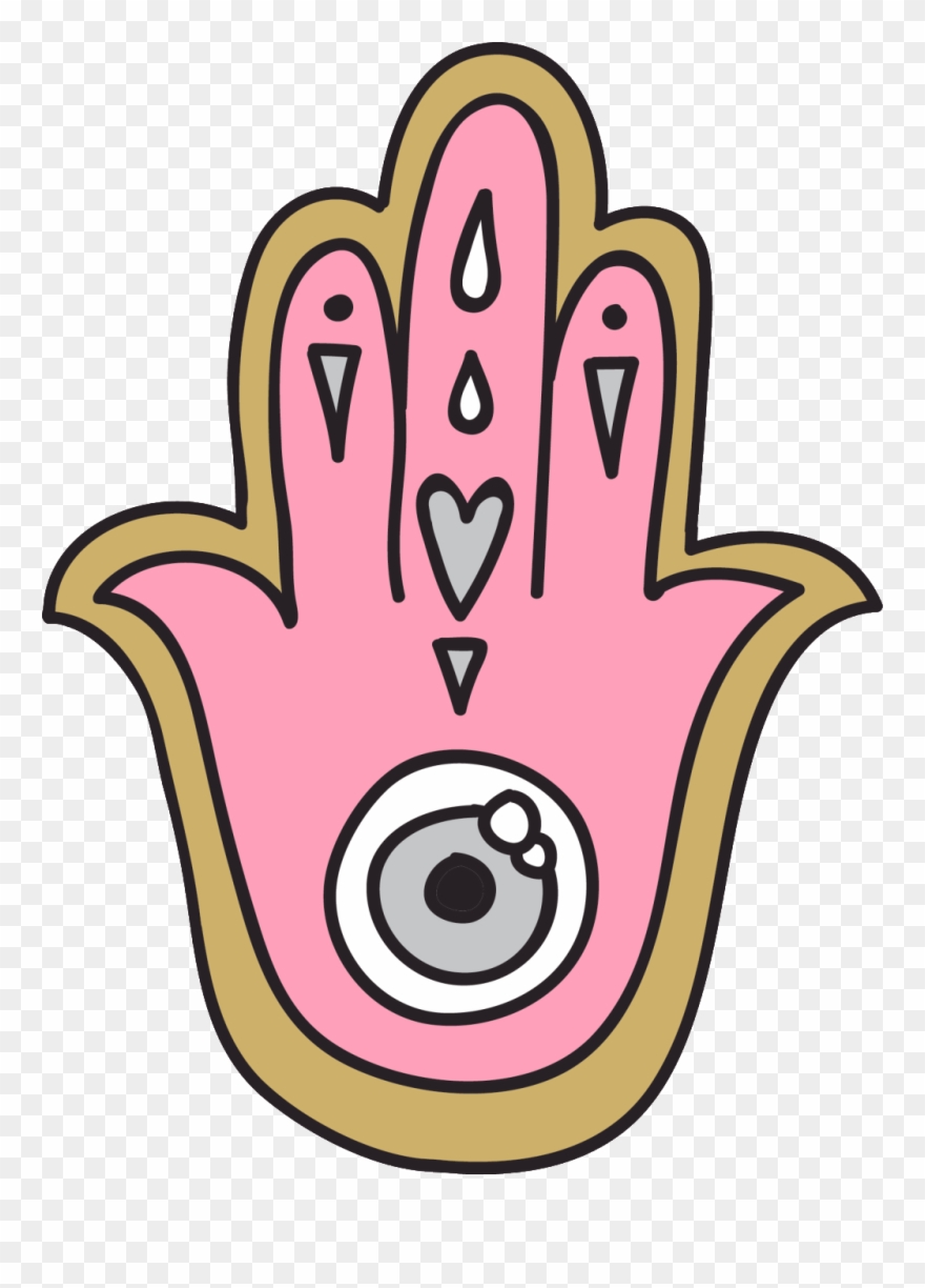 Hand Painted Palm Harajuku Style Transparent - Cartoon Clipart