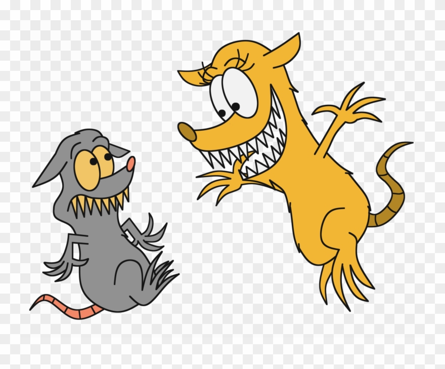 Came Upon A Possum, Whose Fur Was Bright Yellow - Cartoon Clipart