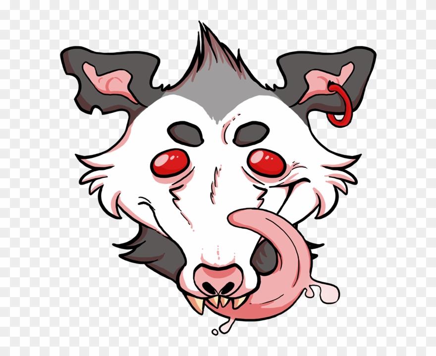 Happy Possum - Fur Clipart