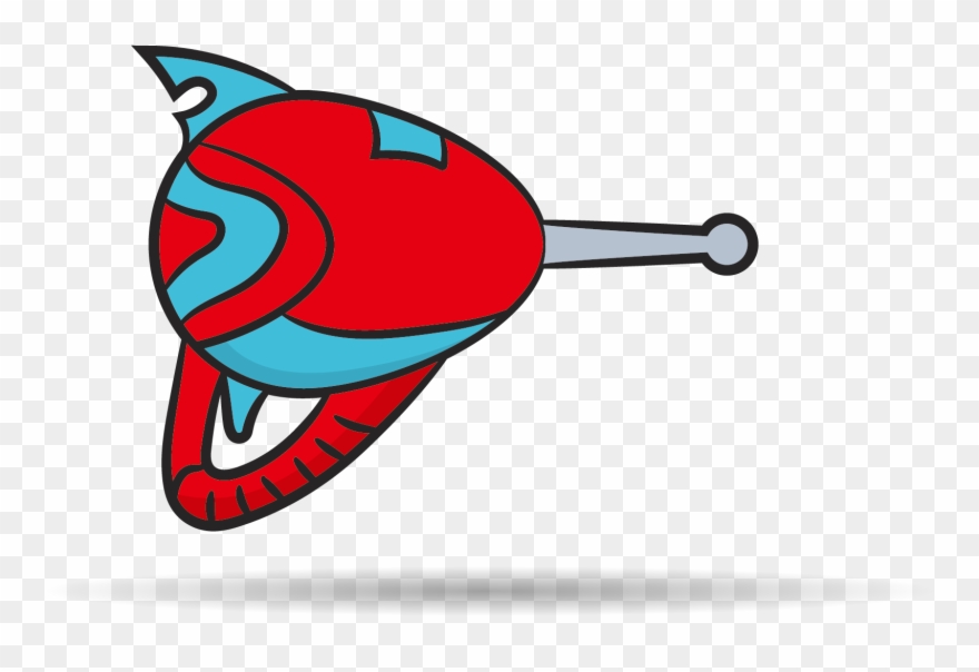 Raygun Weapon Firearm Art Science Fiction Weapons - Pistolet Laser Game Dessin Clipart