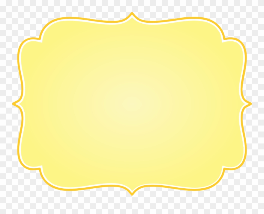 Clip Art Vintage Png For - Frame Vintage Amarelo Png Transparent Png