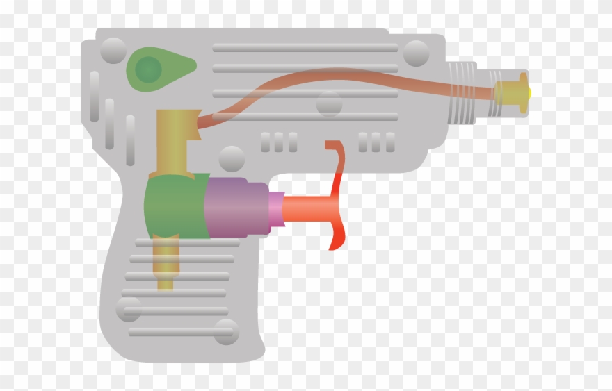 516 Water Gun - Inside Of A Water Gun Clipart