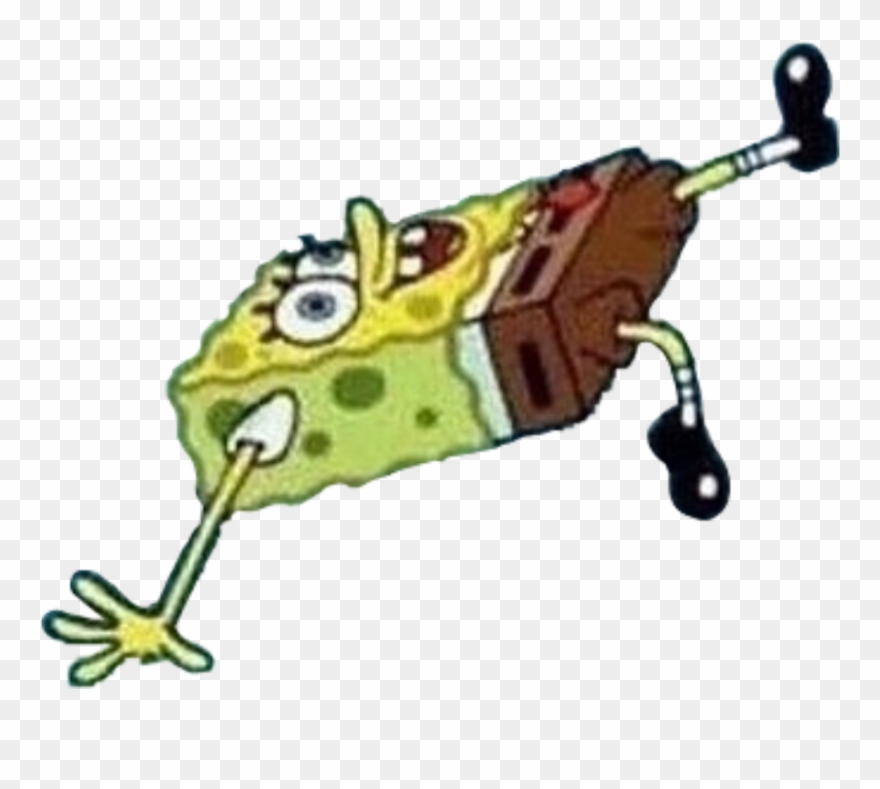 Spongebob Falling On Ice Clipart