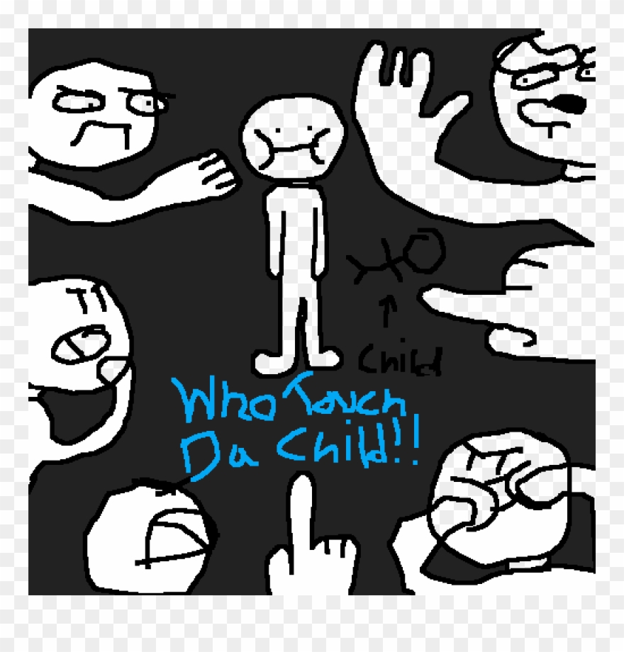 Who Touch Da Child - Child Clipart