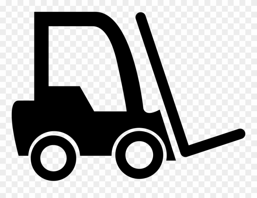 Svg Black And White Forklift Clipart Svg - Forklift Icon Png Transparent Png