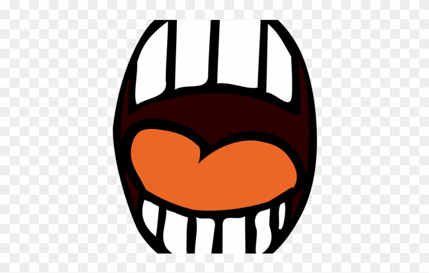 Scary Clipart Orange - Mouth Clip Art - Png Download
