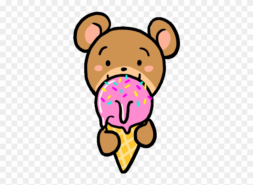 Licking Ice Cream Sticker By Alba Paris Clipart